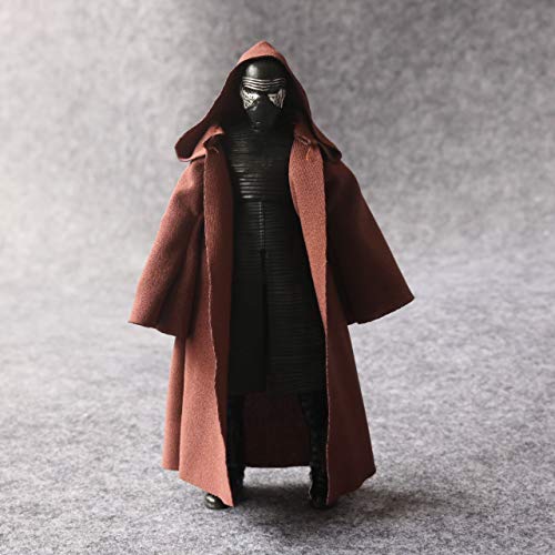 1:12 Scale Fabric Cape Robe With Hat For 6" Bandai Shf Figma Body Action Figure Clothes (No Figure) (Brown Obi Wan) #TOP4