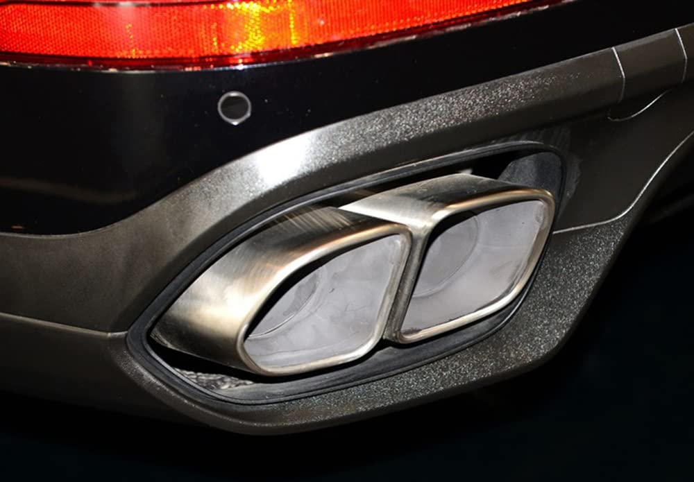 Terminale Scarico Coda Automobilistica Per Porsche Per Cayenne V6 2015 2016 2017 Tubi Terminali Auto Punta Silenziatore Uscita Aria Vent Sistema Scarico Auto Tubo di Coda di Scarico Punte