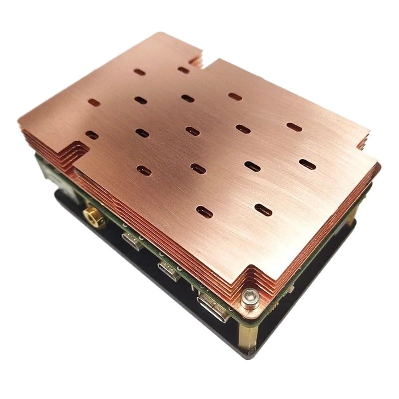 1pc X4 Copper Heatsink Protective Case Passive Cooling Fanless Radiator with Heatsink Metal Shell(5 Thickness 8.5mm)