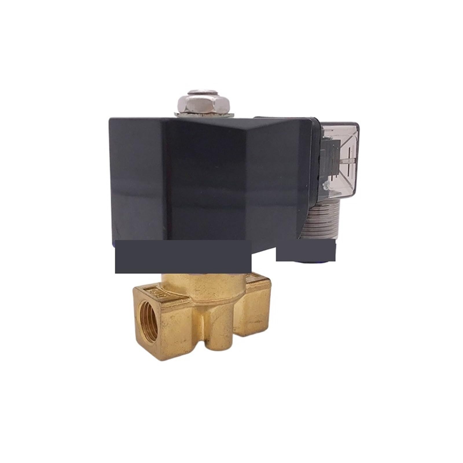 2-drożny zawór elektromagnetyczny 1/4 12V 24V DC Normalnie zamknięty mosiądz (1/4", AC110V_2,5MM 35BAR)