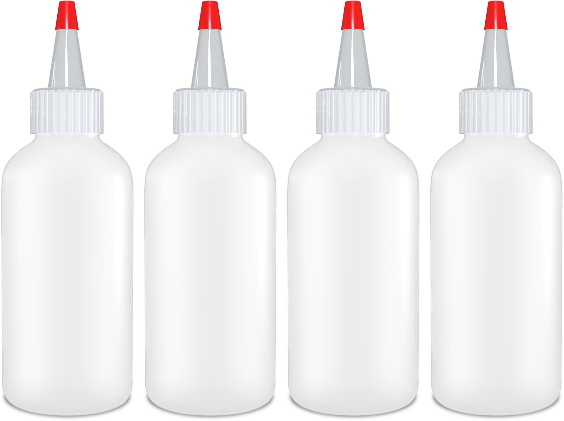 Botellas exprimibles – Recipientes de plástico vacíos de 4 onzas para aderezos, salsas y condimentos | Ketchup, mostaza, jarabe, aceite, artes y manualidades, a prueba de fugas, sin BPA,