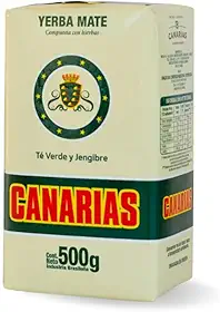Erva Mate Canarias com Chá Verde e Gengibre 500G