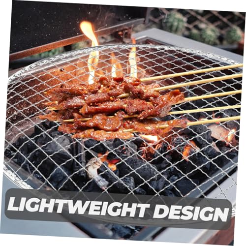Tapis de Grille en Maille SHINEOFI Évite la Chute des Aliments dans les Braises du Barbecue