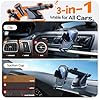 Auckly 【QC3.0+Sucker+Clip】 Car Phone Holder Wireless Charger,Qi 15W Fast Wireless Car Charger Automatic Sensor Phone Holder Vent Mount Compatible for iPhone 12 13 14 15 16 17 Pro Max Plus Mini 11 XS #1