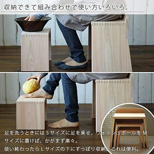 Amazon｜風呂椅子「とちぎ桧椅子」（M）風呂椅子木製 バスチェア バス