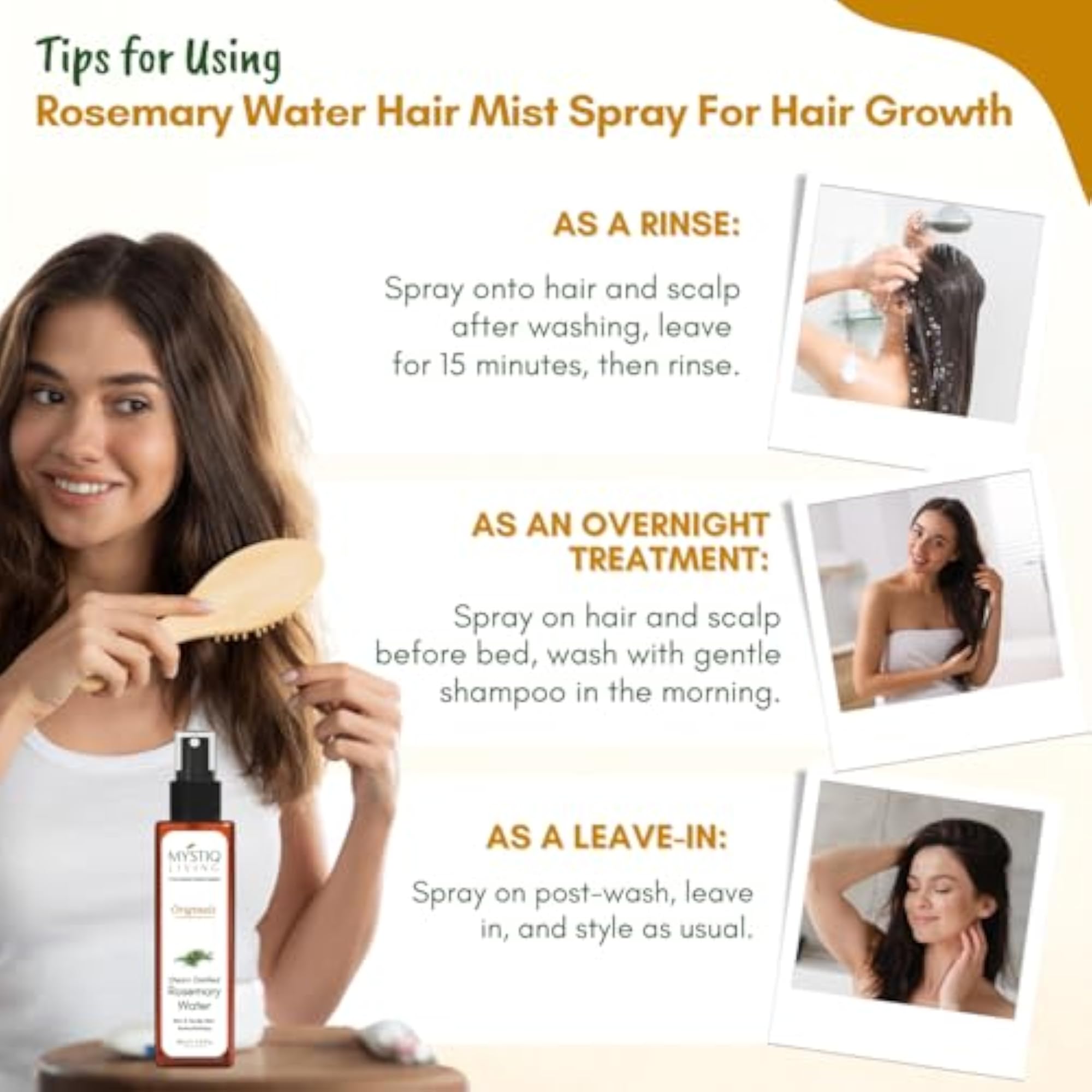 Rosemary Water and Serum for Hair Regrowth, 130ml