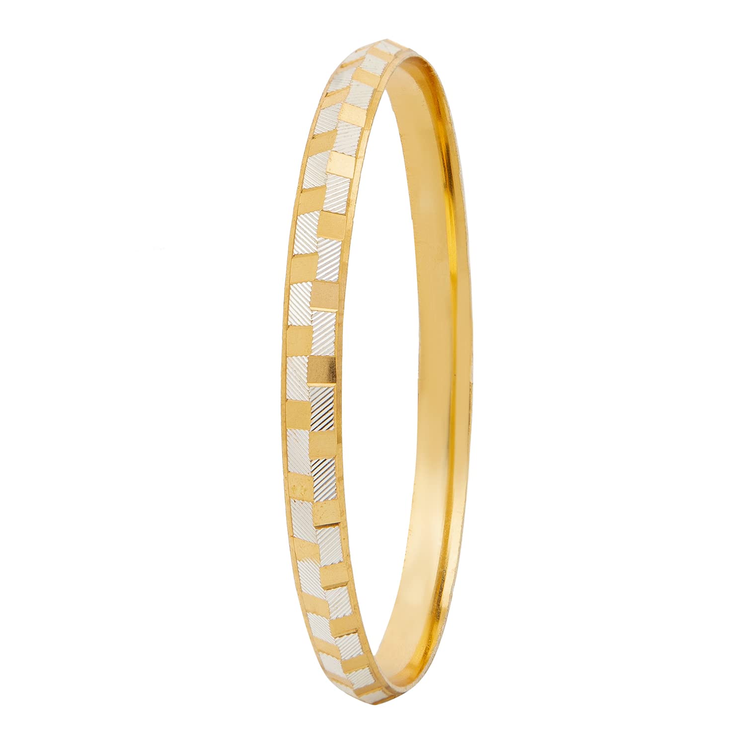 Shining Jewel Two Tone Gold & Silver Colour Traditional Kada for Men SJ_3451_2.8 (B09X5L1PRF) Amazon Price History, Amazon Price Tracker