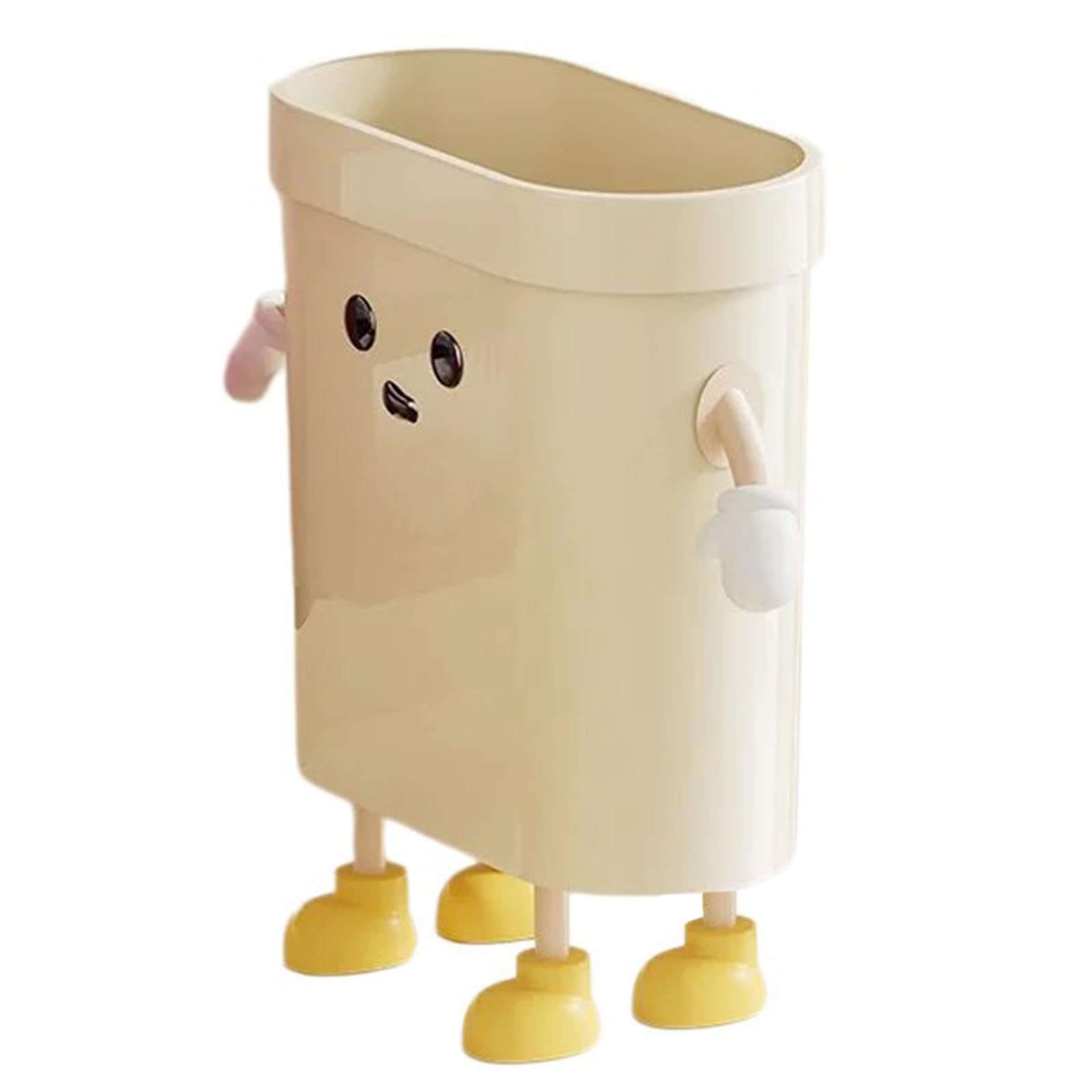 Buxuaaaa Waste Basket with Pressure Rings Fixation Waste Container Trash Can for Kitchen, Bath, and Bedroom Bedroom Garbage Can