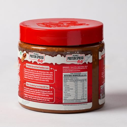 Image of Doctors Choice Only Nuts High Protein Peanut Butter | Nutty Choco Fudge Flavour | 23g Protein Spread | No Fillers | No Palm Oil | Healthy Nut Butter | 750g
