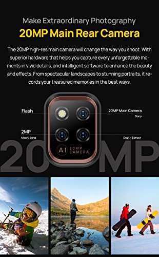Ulefone Power Armor 14 PRO Outdoor Smartphone ohne Vertrag Android 12,10000mAh Akku, Helio G85 6GB...