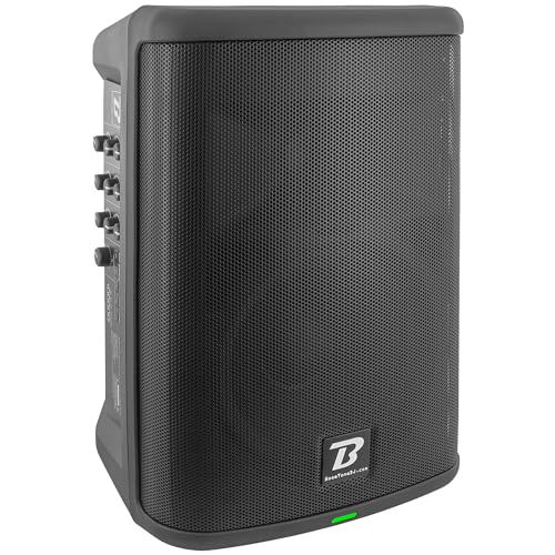 BoomToneDJ GoSound 800 – Enceinte Portable Active Bluetooth, 100 W RMS, DSP intégré, Batterie Lithium, TWS stéréo, idéale pour Animation, Concerts Mobiles, conférences, sonorisation extérieure