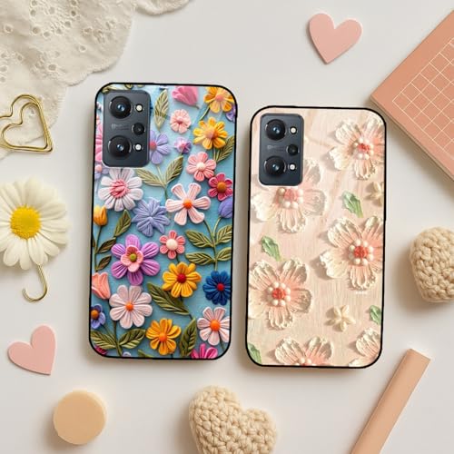 Image of COLORflow Back Cover Compatible with Realme GT Neo 2 5G | Whisper of Petals Customized | Shockproof TPU Bumper with Camera Protection Back Cover Compatible with Realme GT Neo 2 5G