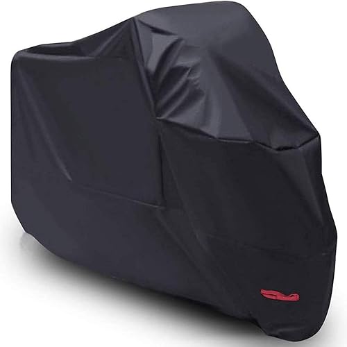 UCARE Funda impermeable para motocicleta 210D, protector UV, compatible con motocicletas YamahaKawasaki (XXXL 116.14 x 43.31 x 55.12 pulgadas)