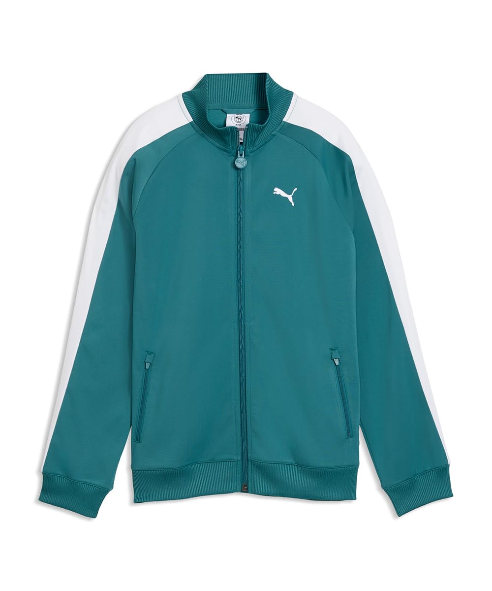 PUMA | T7 ALWAYS ON Boys' Iconic Striped Track Jacket | Emerald Ice | 13-14Y-picture-15
