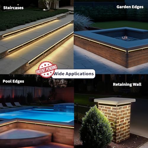 SHONELIGHTING Solar Step Lights Outside, 33 Focused LEDs, Stair Light, 8PK - image 7