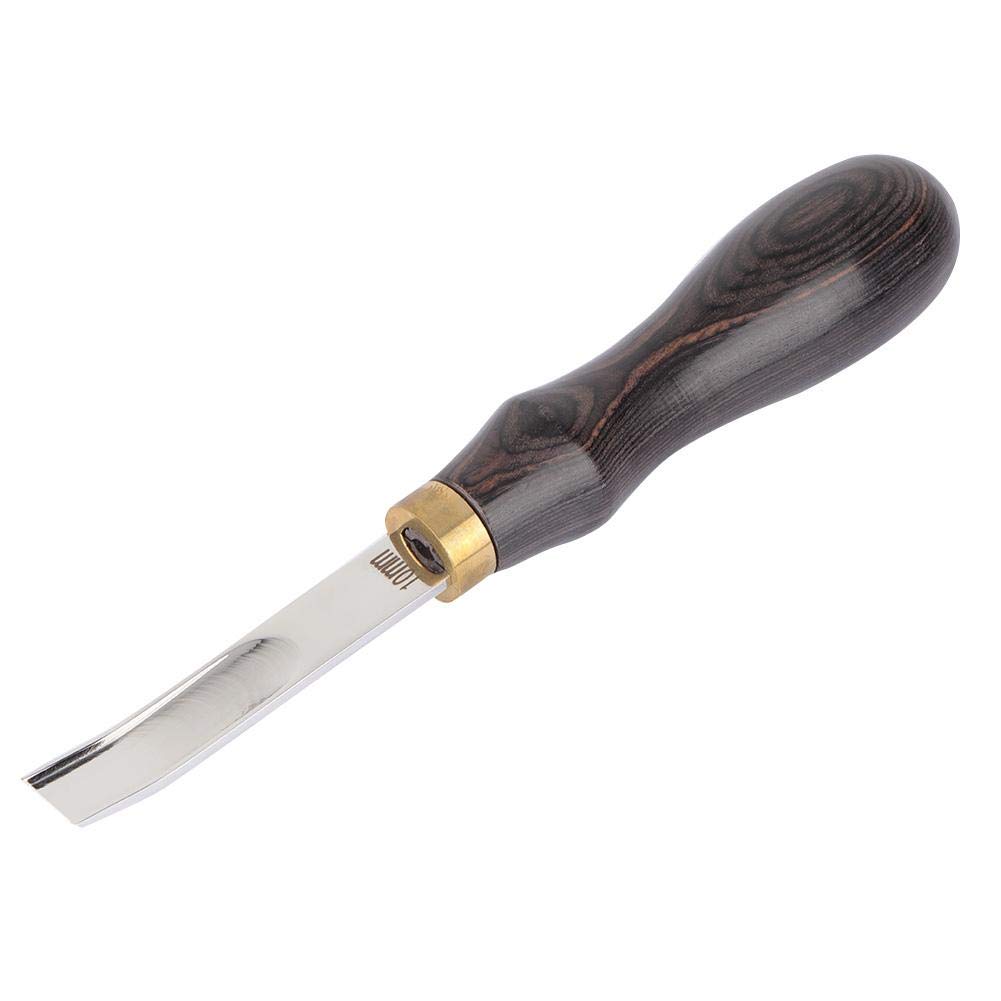 Marhynchus Leathercraft Edge Beveler utensili in pelle Coltello largo in pelle Coltello sottile Manico nero Strumento artigianale(10mm)