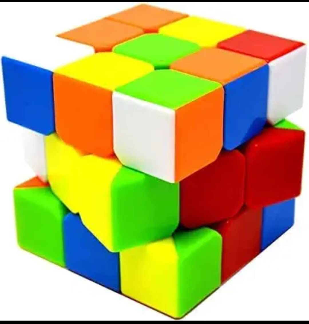 K N Handicraft Present High Speed Magic Cube Puzzle Toy, 3X3X3 for Play Stress Relief for Gift