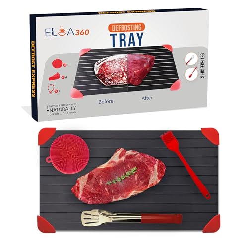 Eloa360 Defrosting Tray, Rapid Thawing Tray for Frozen Meat, thaw