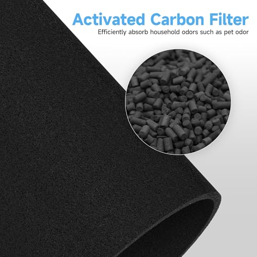 Image of 2 Packs 511 Mixed Carbon Replacement filter Compatible with Blueair Blue Pure 511 Air Purifi-er with 2pcs Washable Cloth Cover Pre-filters