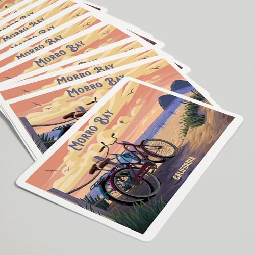 Lantern Press Morro Bay, 52 cartas póker tamaño estándar miniatura 5