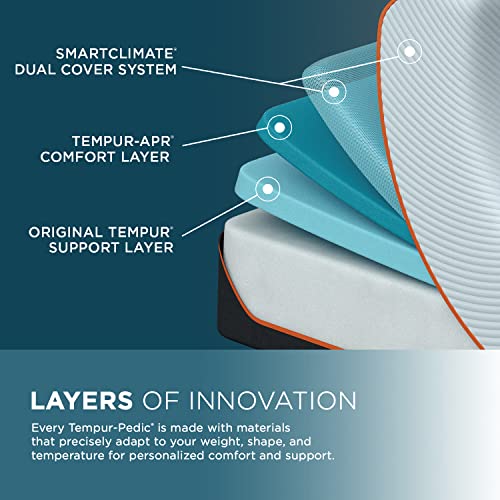 Image of Tempur-Pedic ProAdapt 12 inch Pressure-Relieving Memory Foam Mattress with Cooling Cover, Firm Memory Foam Mattress for Pressure Relief, Queen