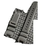 DSGVFNE Correa de silicona negro reloj adecuado for Casio SGW-100 SGW100 21mm Hombres mujeres goma deporte impermeable reemplazo(1)