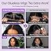 UVVUVV Wear and Go Glueless Wigs Pre Plucked Pre Cut 4x4 Body Wave Bob Wig Human Hair wigs for black women Short Bob Wig Human Hair 180 dentisty natrual color 14inch