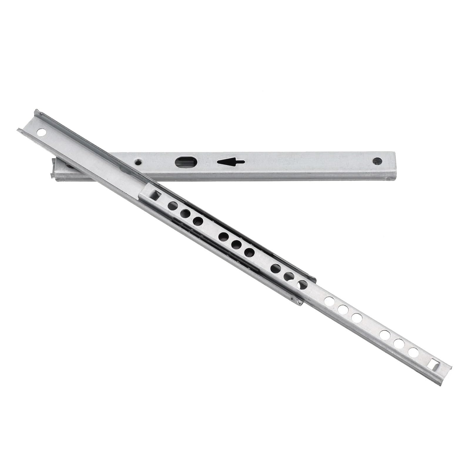 Guide Per Cassetti 8-16 Inches Stainless Steel Drawer Slides Soft Close Track Rail Sliding 2-Section Cabinet Furniture Hardware Per Cucina(16 inch)