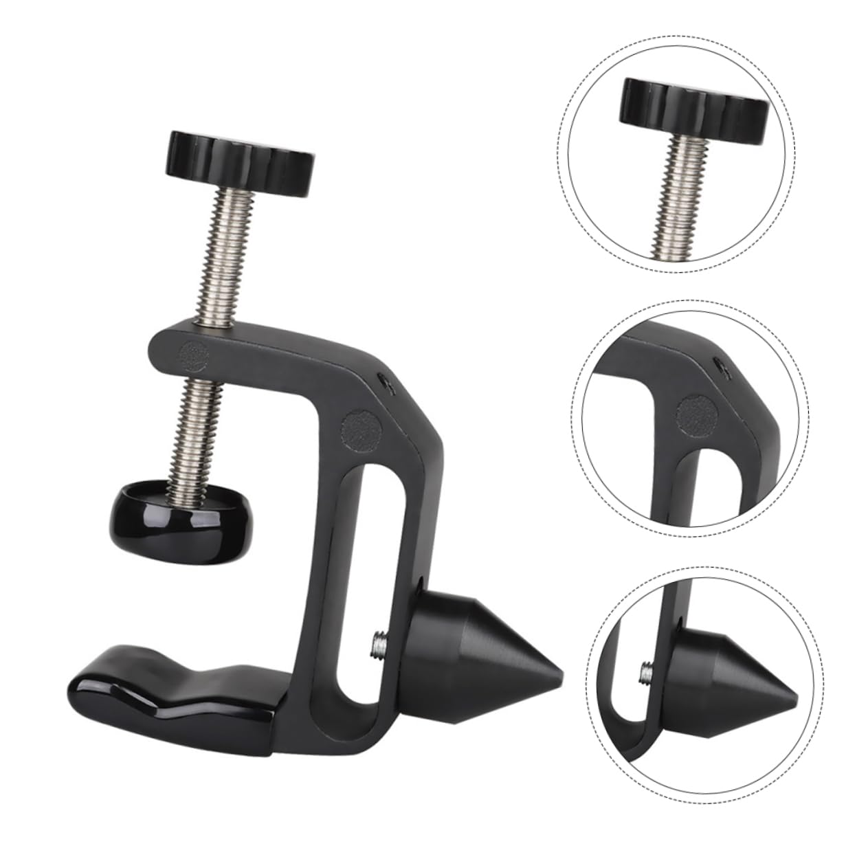 SUPVOX 1pc Clarinet Fixing Clamp Durable Storage Holder for Music Instruments Easy Installation Disassembly Suitable for Various Table Thicknesses Black Color