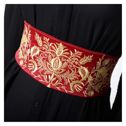 Embroidered Wide Belt Dress Decor Belt Girdle Adjustable Lady Yukata Sash Tie Waistband for decoration2