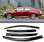 S SONLEE 3D Wavy JDM Style Side Window Vent Visor Deflectors Rain Guards Compatible with Honda Civic Hatchback 2016-2021 10th Generation Type-R EX EX-L LX Sport Touring