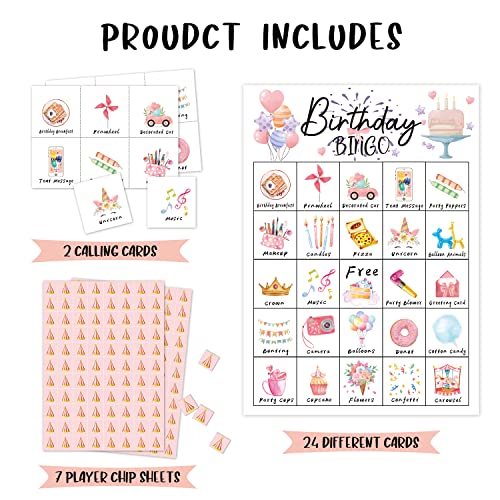 WUINCK Birthday Party Bingo Game Set #TOP25