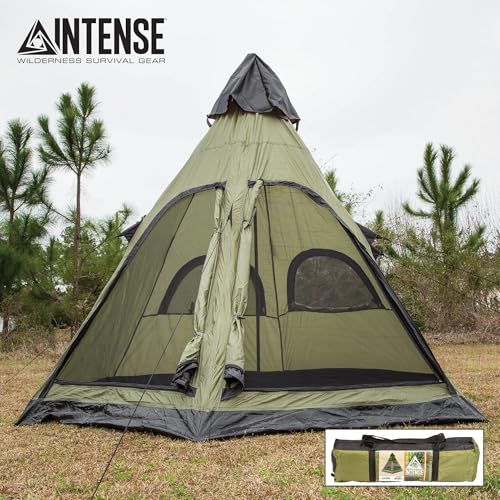 Carpa tipi para 4 personas resistencia a la intemperie miniatura 6