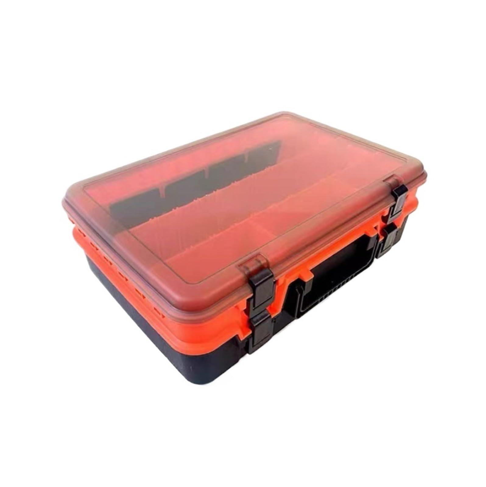 Lure Tackle Box Containers Fishing Tool Box Bait Storage Gear Suitable For Saltwater Fishing Gear(Rosso)