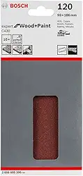 Bosch Folha de Lixa Expert for Wood&Paint; 93x186mm G12