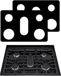 2 PCS Stove Protector liner For 30 Inch LG Gas Range Model LGLDG4315 LRG4115 LRG4113 LDG4313 LRGL5825 LRGL5925 LSGL6335DF 0.3MM Thickness Reusable Stove Burner Covers