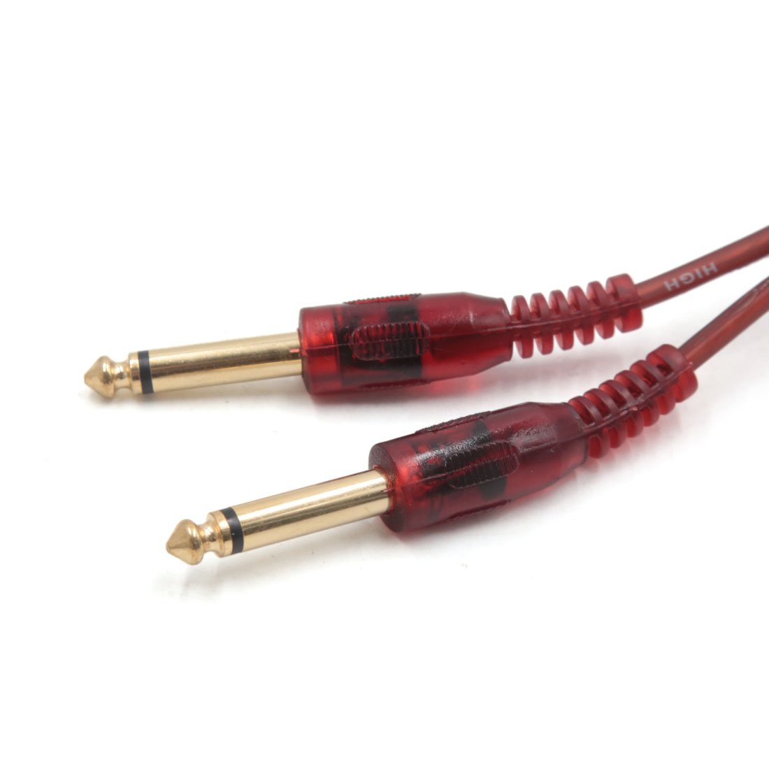 sourcing map 9.8ft 1/8 Inch Male to Dual 1/4 Inch TRS Car Audio Splitter Y Cable, Brown, 12 x 4 x 2 cm - Image 2