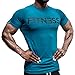 Fitness Method, Sport T-Shirt Herren, Slim-Fit Shirt bequem & hochwertig Männer, Rundhals & Tailliert, Training & Freizeit, Gym & Casual Workout Mann, 95% Baumwolle, 5% Elastan, (Petrol - Schwarz M)