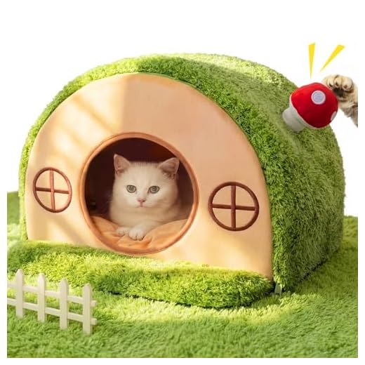 Mellownido Cat House for Indoor Cats - Tree Hole Cat Bed Cave Hideaway