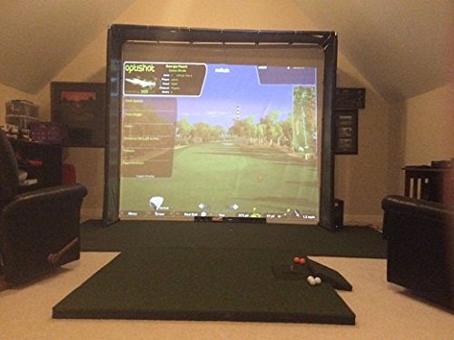 Spectrum Golf Impact Screen Frame, 120 x 105 with Side Walls. Freestanding. Home Theater