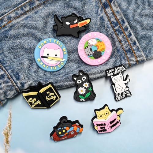 Image of Cute Pins Bulk,Funny Backpack Pin Lapel Badge Pins Set for Jackets,Hats,Backpack