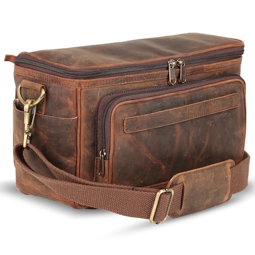 rofozzi Full-Grain Leather Messenger Bag