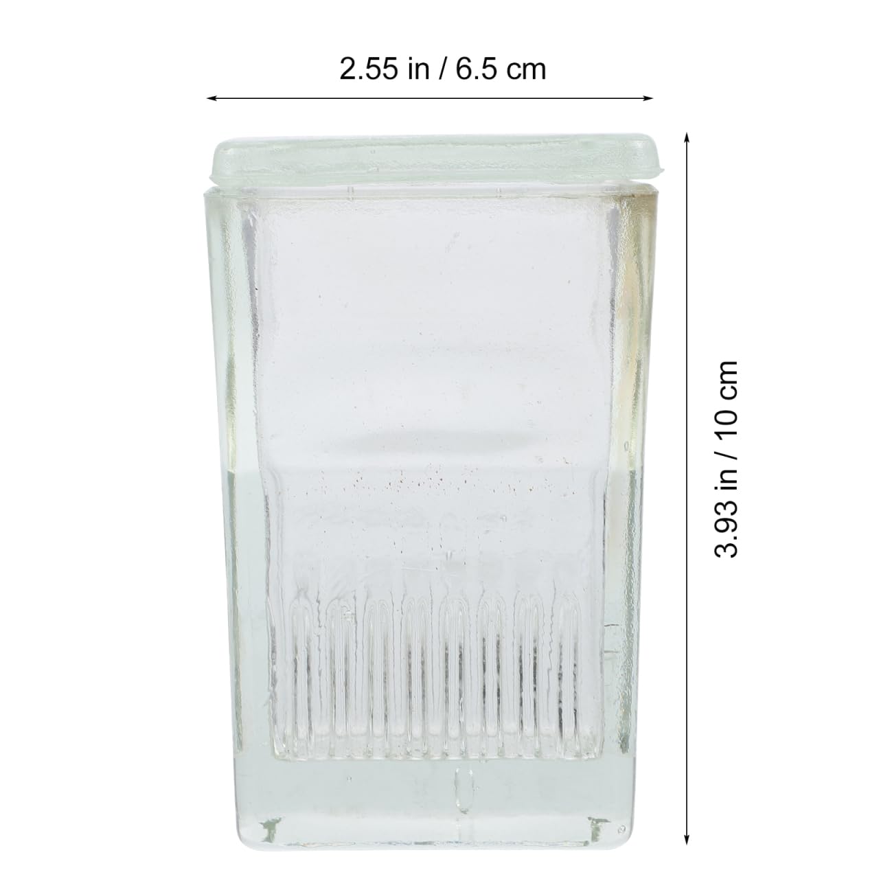 Tarro de Tinción de Vidrio Transparente para Laboratorio Capacidad Para 9 Portaobjetos Recipiente de Tinción con Tapa Ideal para Experimentos Científicos y Teñido de Muestras
