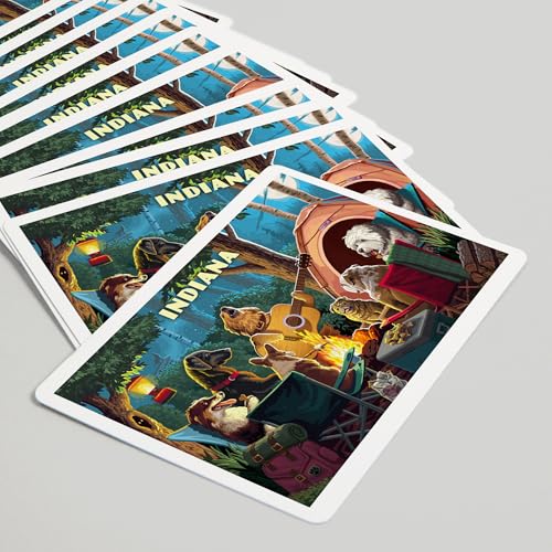 Baraja de naipes Póker 52 cartas Lantern Press miniatura 5
