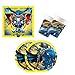 Procos 10137430 - Partyset S Batman Rogue Rage, 52-teiliges Set, 16 Teller, 16 Becher, 20 Servietten, Einweggeschirr, Partygeschirr, Tischdekoration, Marvel