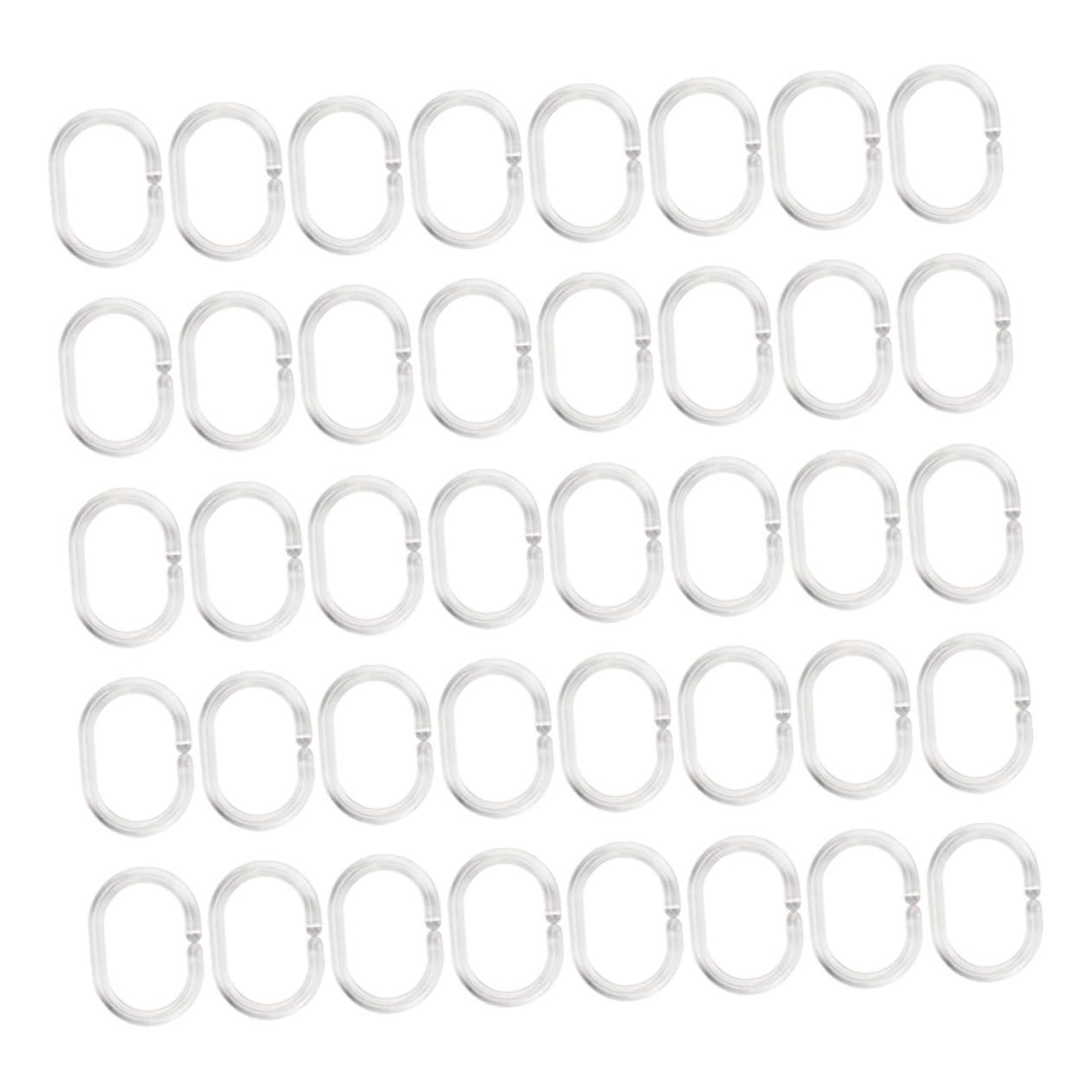 Garneck 240pezzi Ganci per Tende c Trasparente per Doccia Facili da Installare Resistenti e Decorativi per Tende da Bagno e Interni