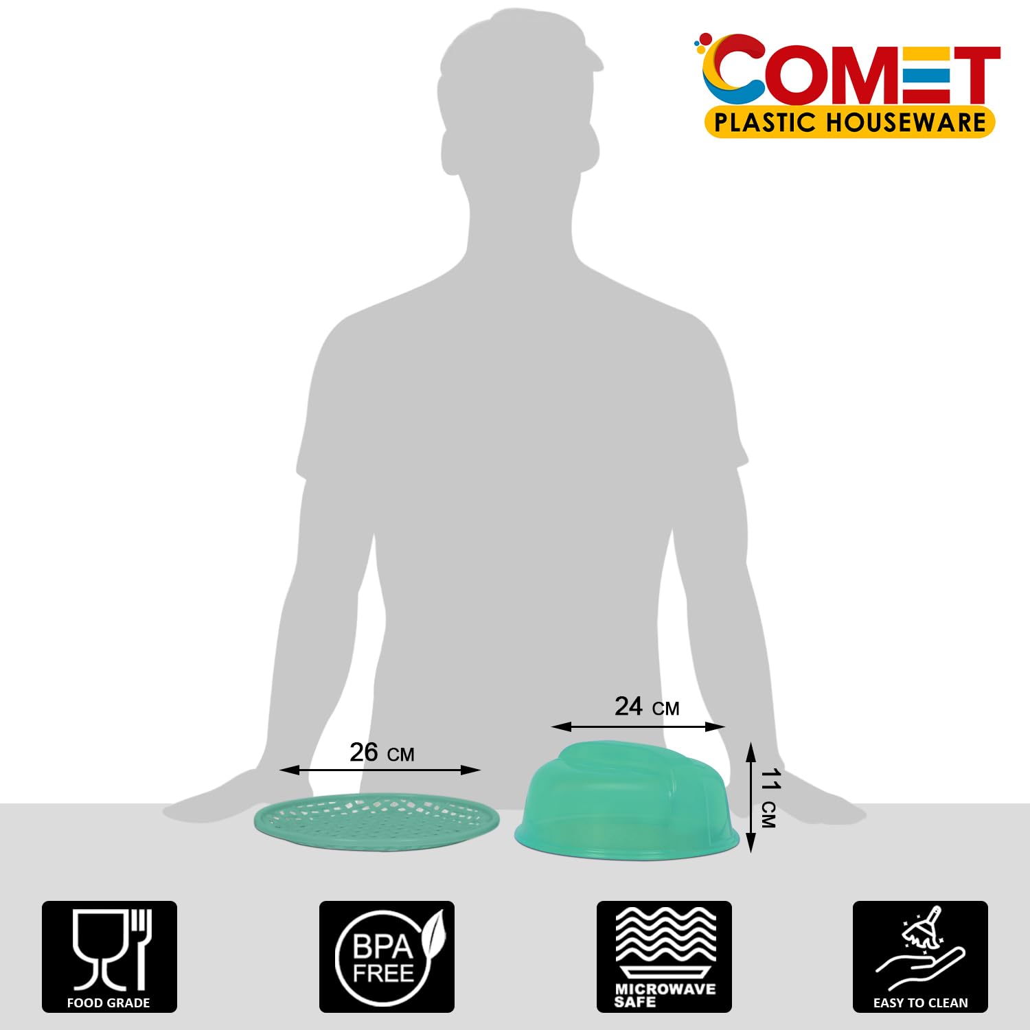 Microwave Food Cover with Easy Grip Handle -5 Microwave Food Cover with Easy Grip Handle -5