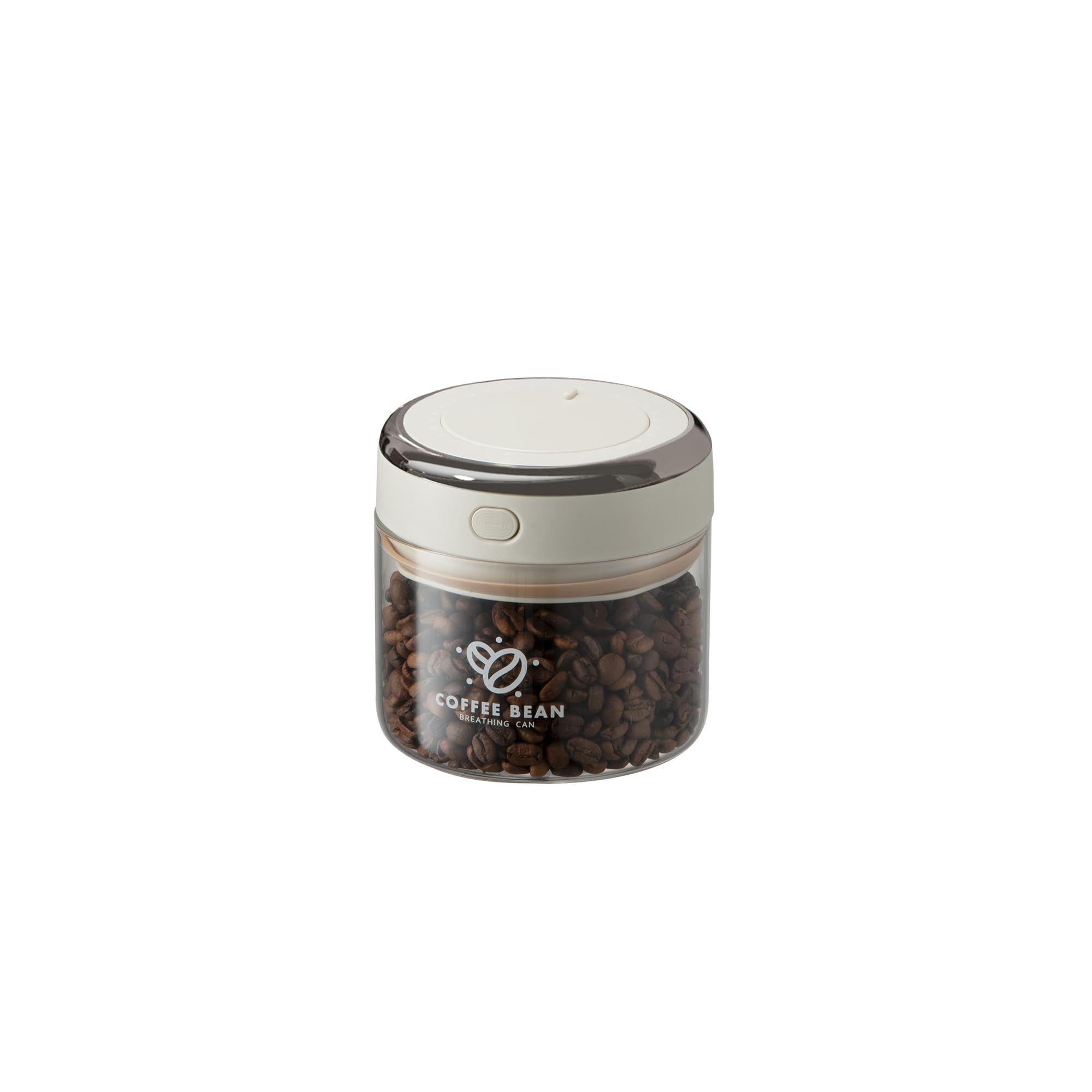 Contenedor de almacenamiento de granos de café con válvula unidireccional, tapa hermética, rastreador de fecha para café y más alimentos frescos y almacenamiento, recipiente de café de vidrio