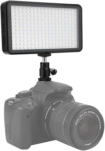 PUSOKEI Luz de video LED, W228 3200K6000K lámpara de panel de luz LED, 228 cuentas LED de fotografía luz de relleno para cámara Nikon para Canon disponible en Yaxa Peru