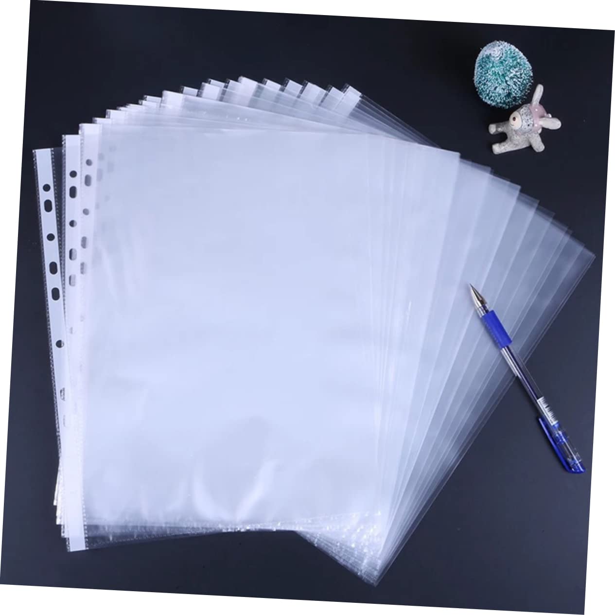 Amazon | NUOLUX 200 シート クリア ファイル プロテクター A4 パンチ